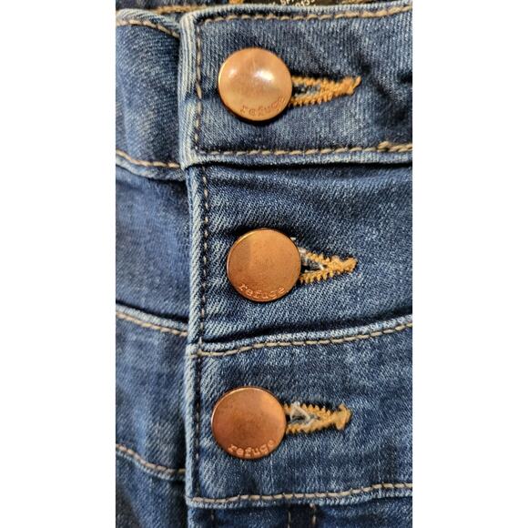 Refuge Jeans Womens Size 0 Skinny Blue Denim Stretch 3 Buttons Closure - Picture 7 of 9